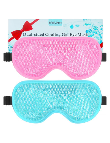 BeeVines Máscara de Ojos de Gel Refrigerante 2 Piezas