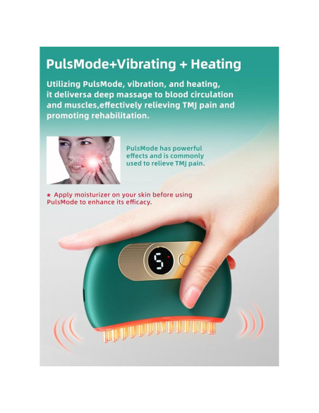 Masajeador TMJ Chenzhou L2 Ergonómico con Calor y Vibración