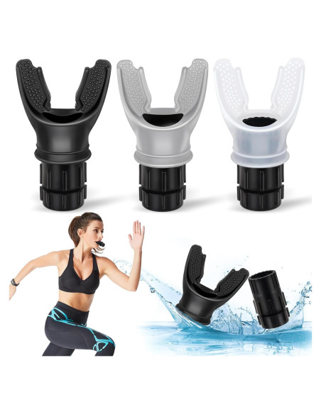 Entrenador de Respiración TEAWOO 3 PCS Ajustable Portátil