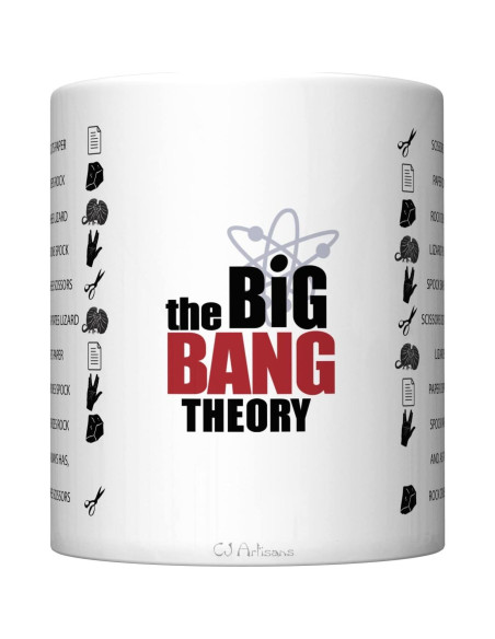 Taza de Café Cerámica CJ Artisans Teoría del Big Bang 11oz