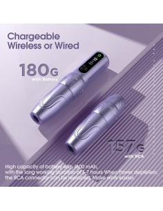 Pluma de Tatuaje Inalámbrica DIVA 1600mAh 6 Longitudes Ajustables 2