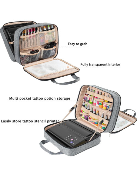 Bolsa de Transporte para Kit de Tatuajes AM324 - Gris