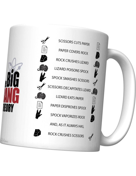 Taza de Café Cerámica CJ Artisans Teoría del Big Bang 11oz