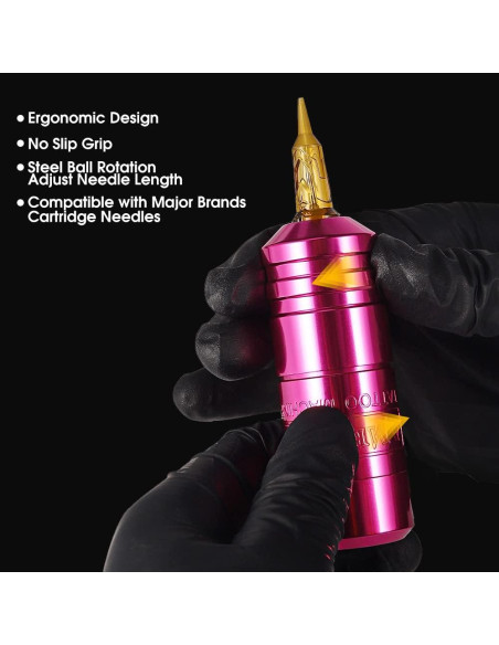 Máquina de Tatuaje Ambition Torped 32mm Rotativa Sin Escobillas