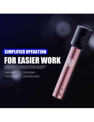 Kit de Tatuaje Inalámbrico Dragonhawk S6 Pro con 20 Agujas