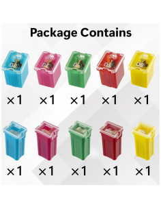 Kit de 10 Fusibles Automotrices BFXM 20A-60A Alto y Bajo 2