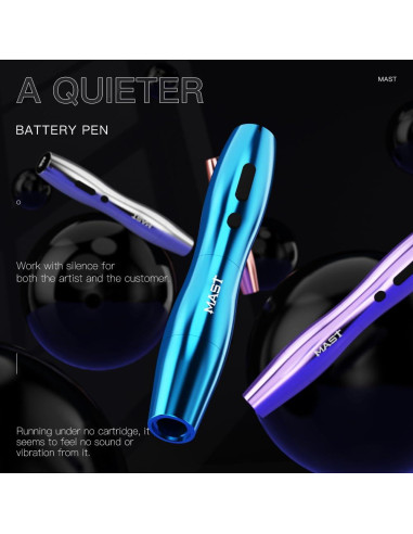 Kit de Tatuaje Inalámbrico MAST P20 con 2 Baterías y Agujas