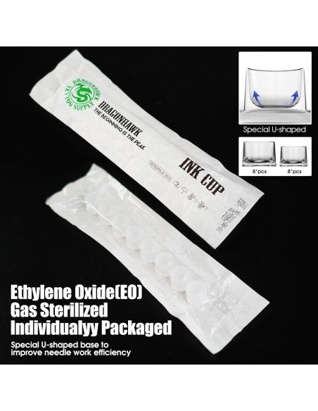 Kit de Tatuaje Dragonhawk S1 Inalámbrico con Agujas y Tintas