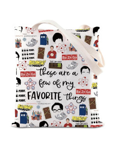 Bolsa de Mano de Algodón TBBT Teoría del Big Bang 39x34 cm