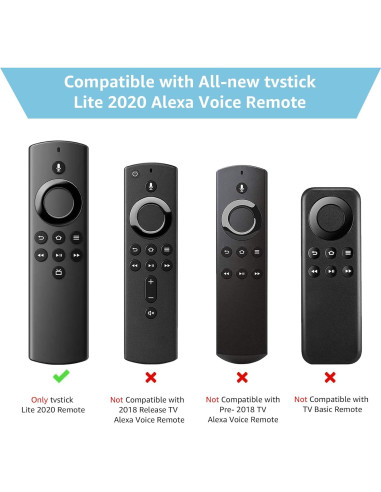 Funda de Silicona para Control Remoto TV Stick Lite 2020 - 2 Piezas
