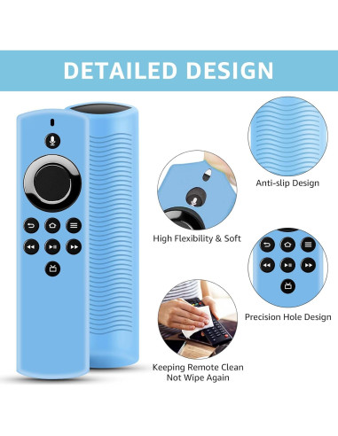 Funda de Silicona para Control Remoto TV Stick Lite 2020 - 2 Piezas