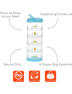 Contenedor Apilable Packin' Smart Innobaby - 5 Tazas 79 ml 2