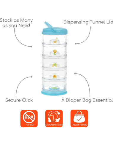Contenedor Apilable Packin' Smart Innobaby - 5 Tazas 79 ml