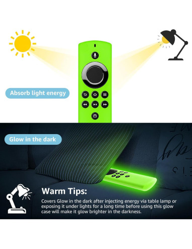 Funda de Silicona para Control Remoto TV Stick Lite 2020 - 2 Piezas