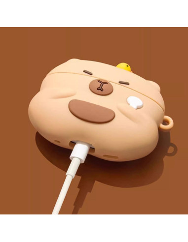 Funda de Silicona para AirPods 1 y 2 Gen Capibara