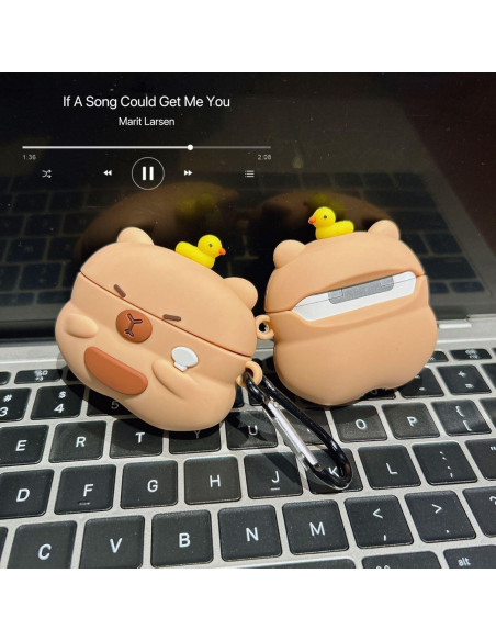 Funda de Silicona para AirPods 1 y 2 Gen Capibara