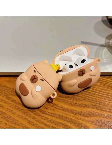 Funda de Silicona para AirPods 1 y 2 Gen Capibara