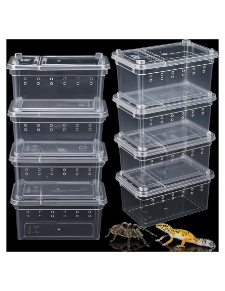 Caja de Cría de Reptiles Irenare 8 Pcs 11x7x7.5 cm