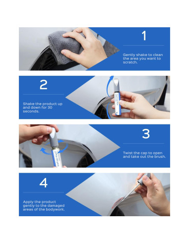 Pintura de Retocado PARTS4EV Perla Azul Ártico 11.8 ml Nissan