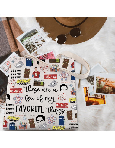 Bolsa de Mano de Algodón TBBT Teoría del Big Bang 39x34 cm