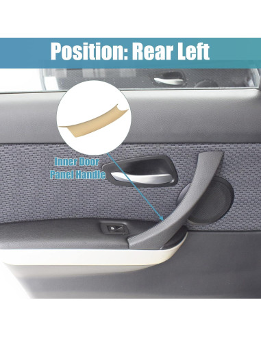 Cubierta Interior del Mango de Puerta BMW F15 F16 3 Piezas Beige