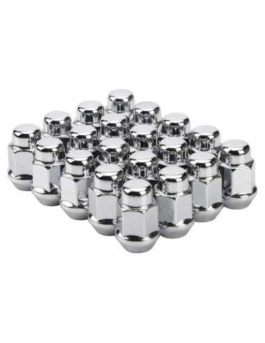 Tuercas de Rueda FLYCLE 12x1.5 Cromo 20PCS Asiento Cónico