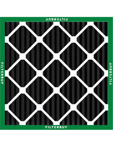 Filtro de aire Filterbuy 10x10x1 MERV 8 con carbón activado