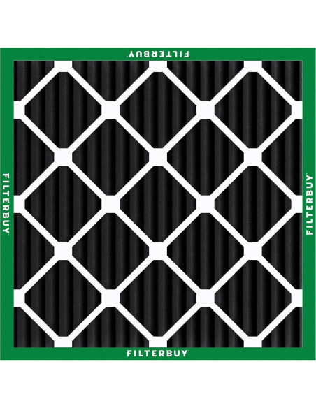 Filtro de aire Filterbuy 10x10x1 MERV 8 con carbón activado