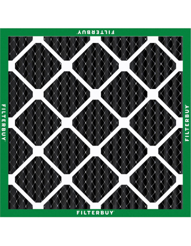 Filtro de aire Filterbuy 10x10x1 MERV 8 con carbón activado
