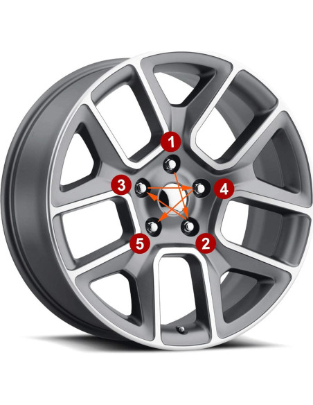 Tuercas de Rueda FLYCLE 12x1.5 Cromo 20PCS Asiento Cónico