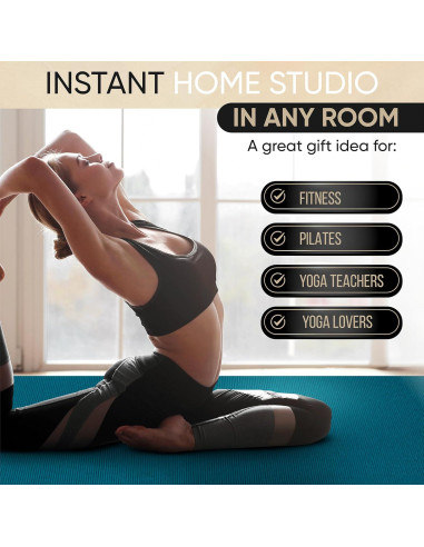 Esterilla de Yoga Grande Gorilla Mats 2.13m x 1.52m 8mm Antideslizante