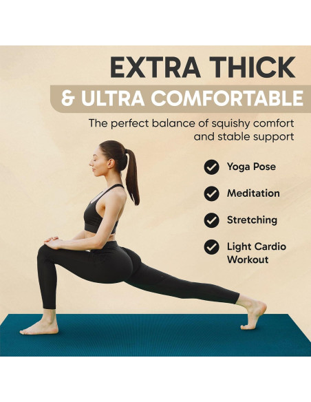 Esterilla de Yoga Grande Gorilla Mats 2.13m x 1.52m 8mm Antideslizante