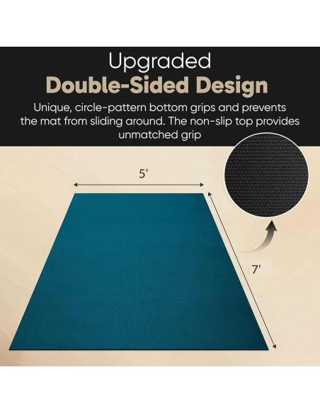 Esterilla de Yoga Grande Gorilla Mats 2.13m x 1.52m 8mm Antideslizante