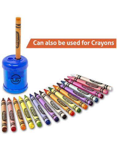 Sacapuntas Manual Doble Orificio Ultimate Stationery Azul 3 Pzas