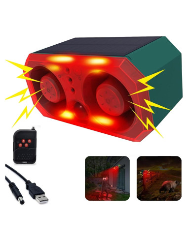 Detector de Movimiento Solar ROYELLE con Sirena y Control Remoto