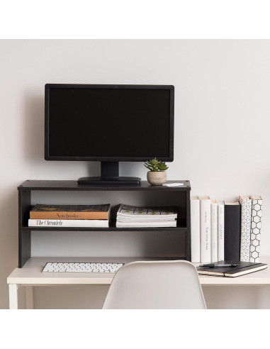 Soporte Organizador de Monitor IRIS USA 2 Niveles Negro