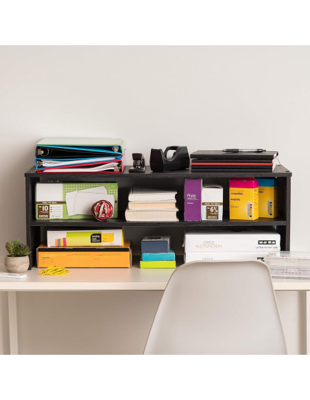 Soporte Organizador de Monitor IRIS USA 2 Niveles Negro