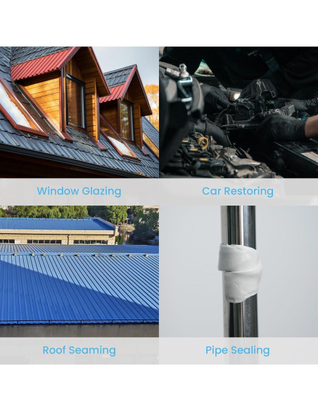 Cinta de Masilla Butílica Negra TAPEBEAR 1,27cm x 9,14m