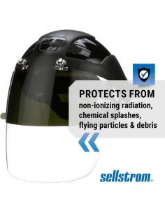 Escudo Facial Sellstrom DP4 - Máscara Ligera Anti Niebla UV/IR 2