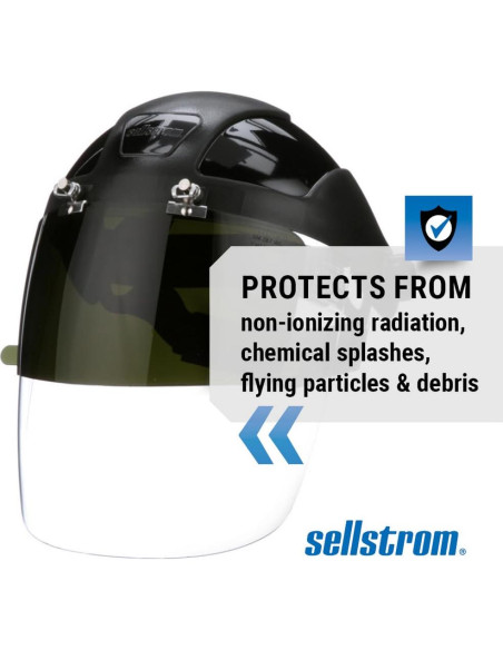 Escudo Facial Sellstrom DP4 - Máscara Ligera Anti Niebla UV/IR