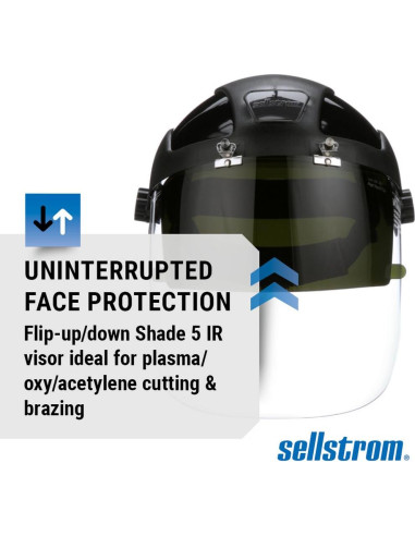 Escudo Facial Sellstrom DP4 - Máscara Ligera Anti Niebla UV/IR