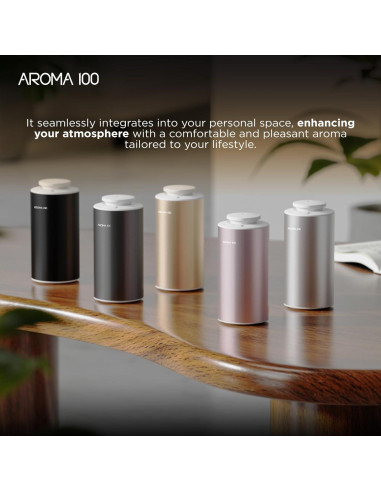 Difusor de Aceite Esencial Aroma100 Sin Agua Negro 110ml