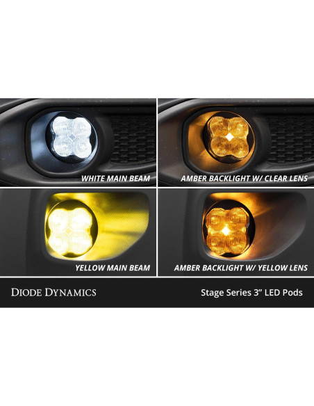 Kit de luces antiniebla LED Diode Dynamics para Toyota Tacoma 2016-2023 Kit de luces antiniebla LED Diode Dynamics para Toyota Tacoma 2016-2023