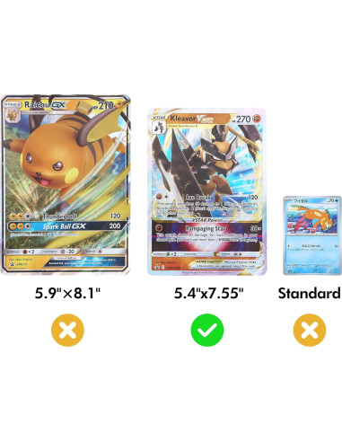 Carpeta Jumbo para Cartas de Pokemon iofeiwak - 80 Páginas