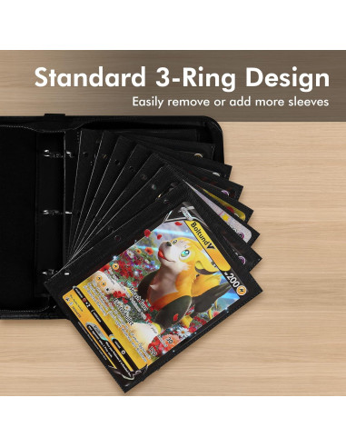 Carpeta Jumbo para Cartas de Pokemon iofeiwak - 80 Páginas