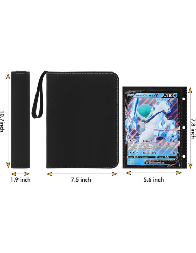 Carpeta Jumbo para Cartas de Pokemon iofeiwak - 80 Páginas