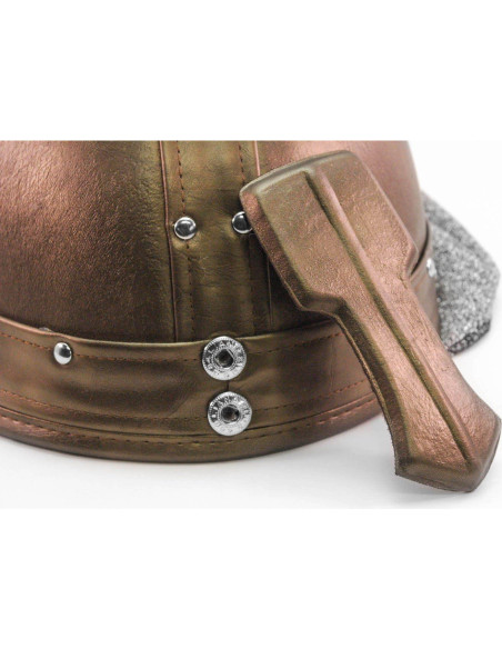 Casco de Caballero Grim Reapers con Drapeado y Protector Nasal