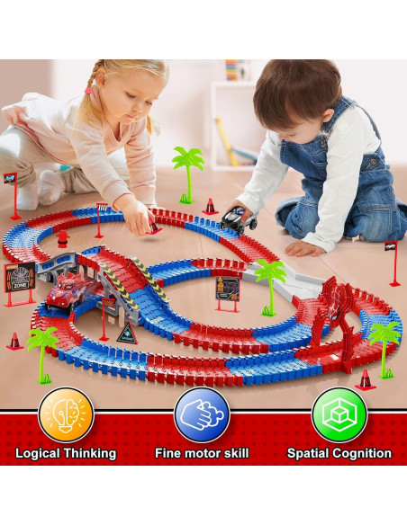 Pista de Carreras de Araña ANCITOY con 2 Coches Eléctricos