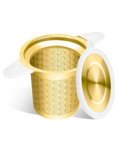 Infusor de Té WAFJAMF Acero Inoxidable 304 Dorado 13.7 cm