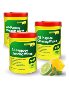 Toallitas de limpieza multiusos RTS 3 paquetes de 160 unidades